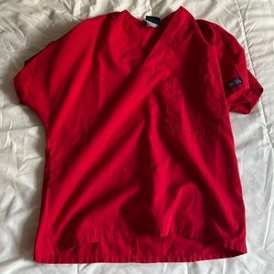 red cherokee scrub top